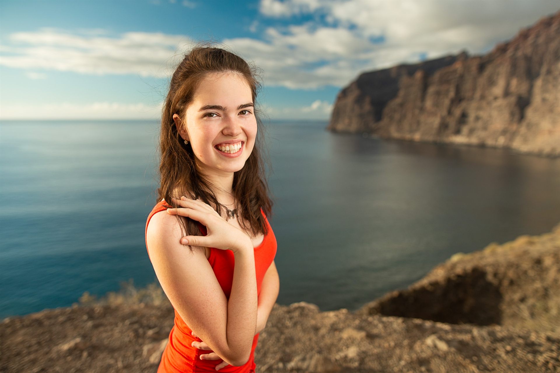 Birthday photo session in the stunning setting of Los Gigantes