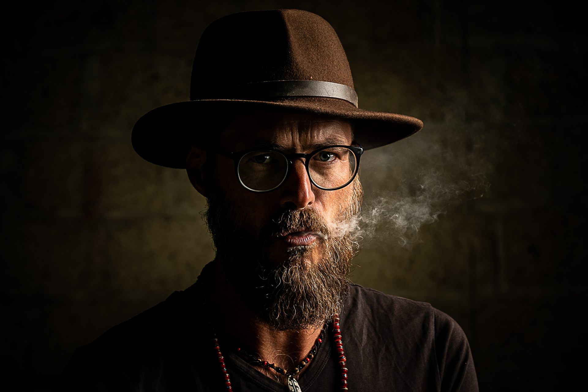 Editorial male portrait session in Abades